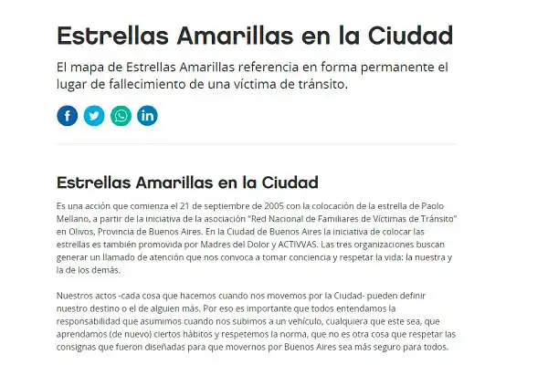 Estrellas amarillas en la ciudad